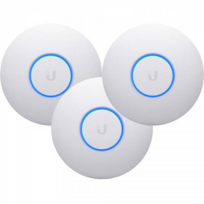 Access point Ubiquiti Gigabit Unifi nanoHD, White, 3 bucati