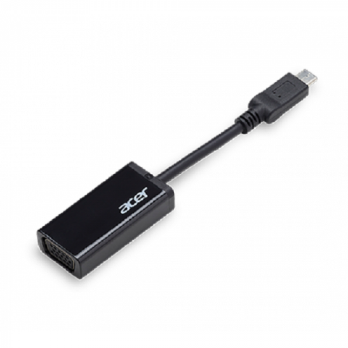 Adaptor Acer NP.CAB1A.011, USB-C - VGA, Black