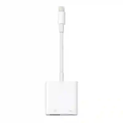 Adaptor Apple MK0W2 pentru camera, Lightning - USB 3.0, White