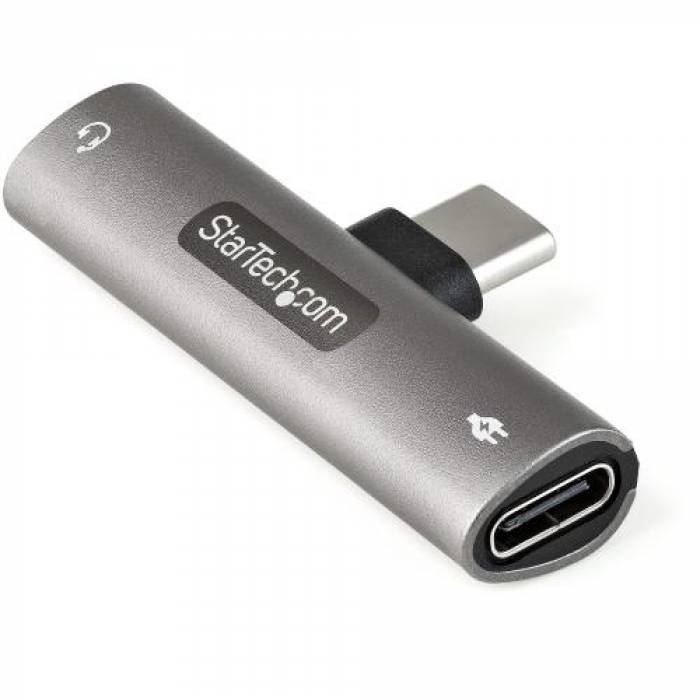 Adaptor audio Startech CDP235APDM, USB-C - 3.5mm jack, Gray