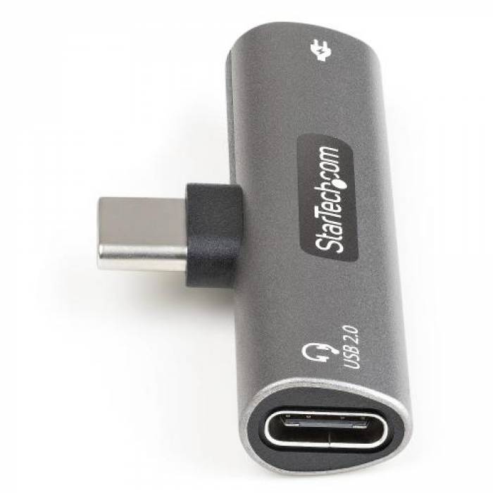 Adaptor audio Startech CDP2CAPDM, USB-C - USB-C, Gray