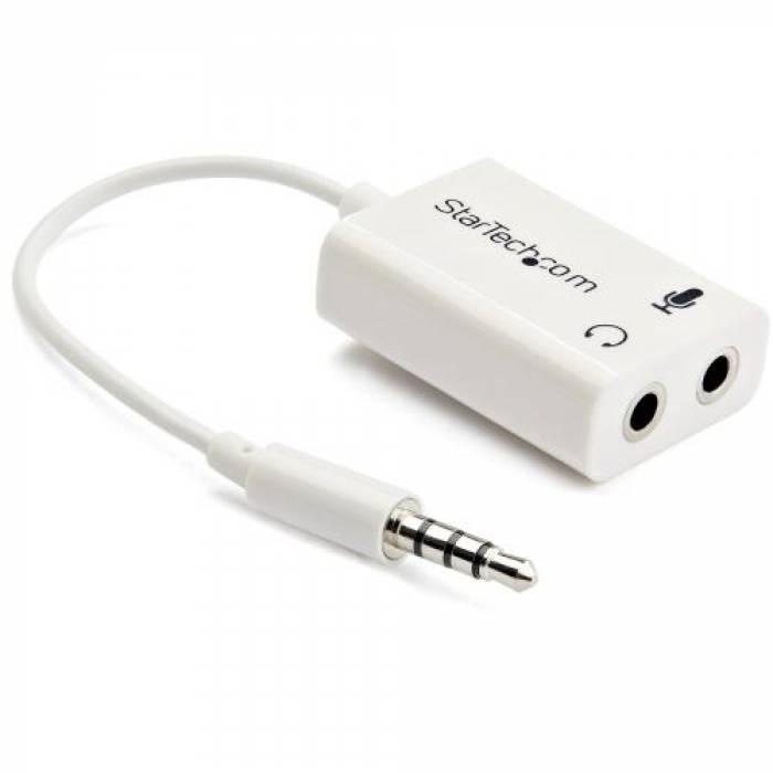 Adaptor audio Startech MUYHSMFFADW, 3.5mm - 2x 3.5mm, White