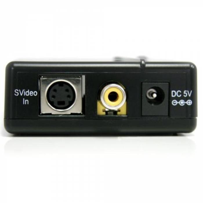 Adaptor audio Startech VID2HDCON, S-Video - HDMI, Black