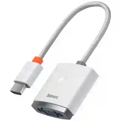 Adaptor Baseus WKQX010102, HDMI - VGA + 3.5mm jack, White