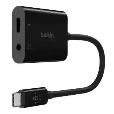 Adaptor Belkin Rockstar NPA004BTBK USB-C - 3.5mm jack, Black
