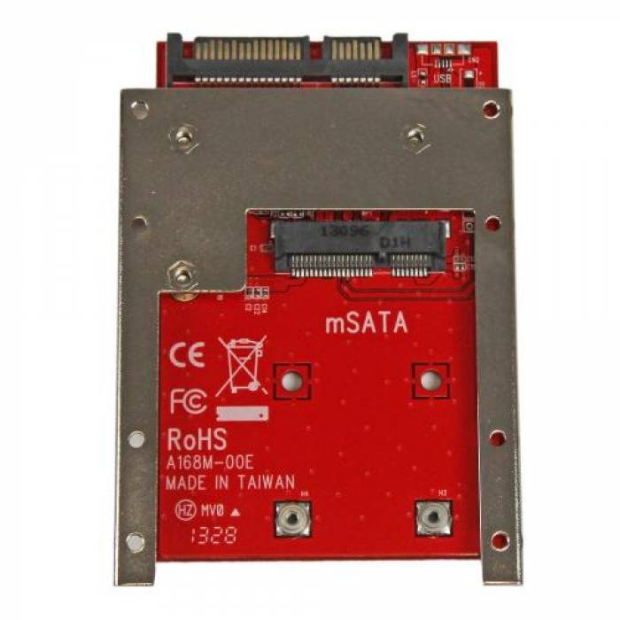 Adaptor Bracket Startech SAT32MSAT257, mSATA - SATA