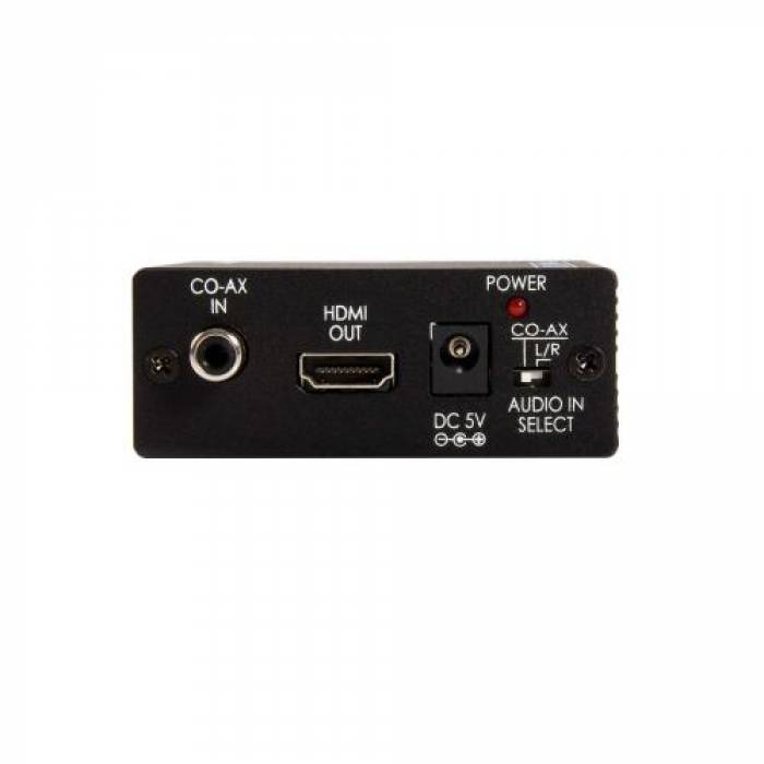 Adaptor converter Startech CPNTA2HDMI, Component RCA + HDMI, Black