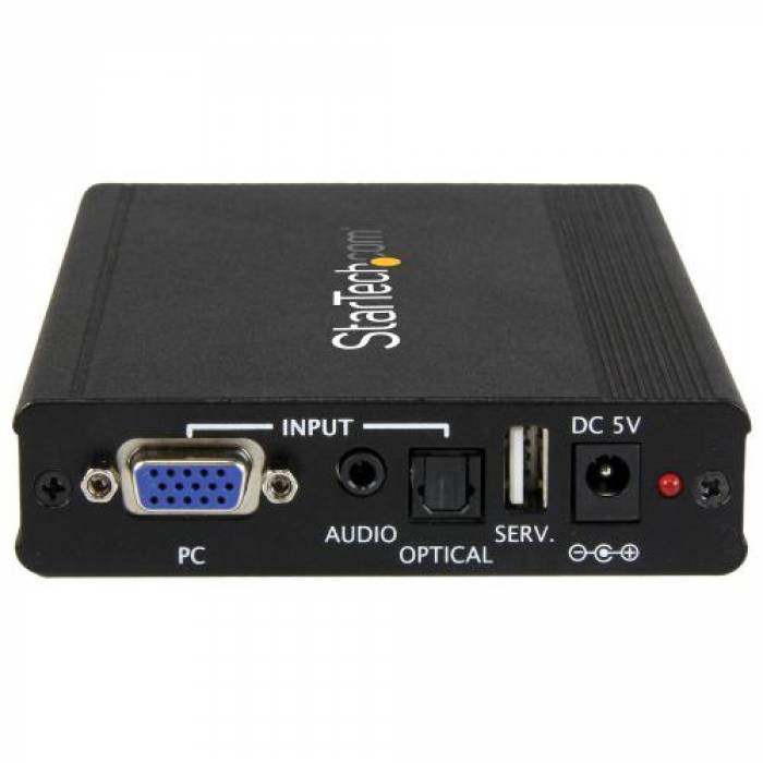 Adaptor converter Startech VGA2HDPRO2, VGA + HDMI, Black