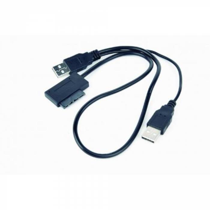 Adaptor Gembird A-USATA-01, USB - slim SATA SSD/DVD, Black