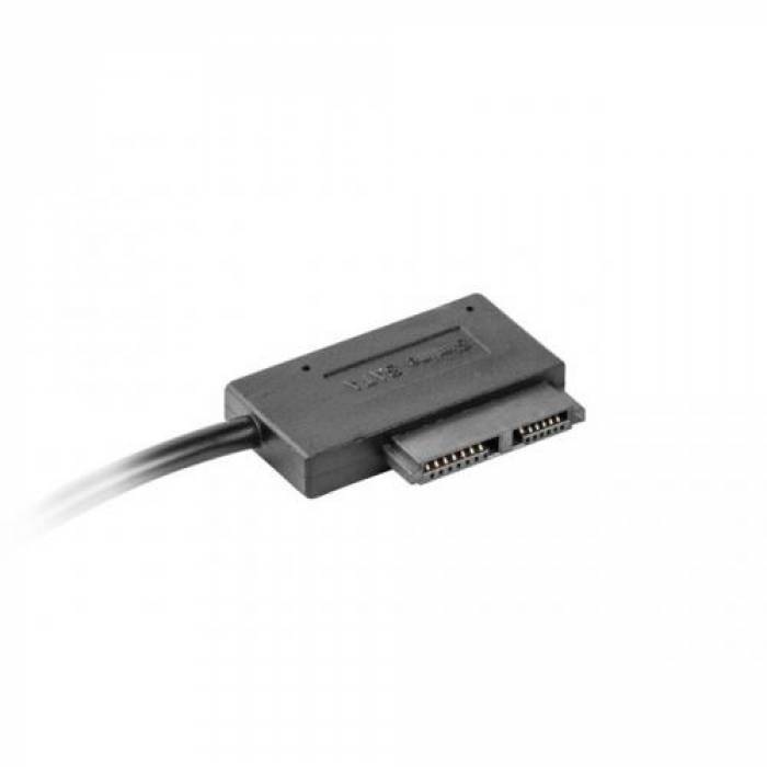 Adaptor Gembird A-USATA-01, USB - slim SATA SSD/DVD, Black