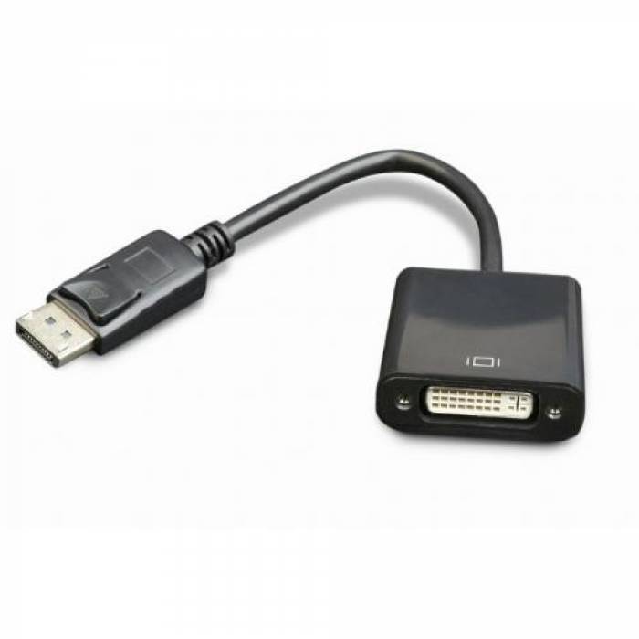 Adaptor Gembird Displayport male - DVI female, Black