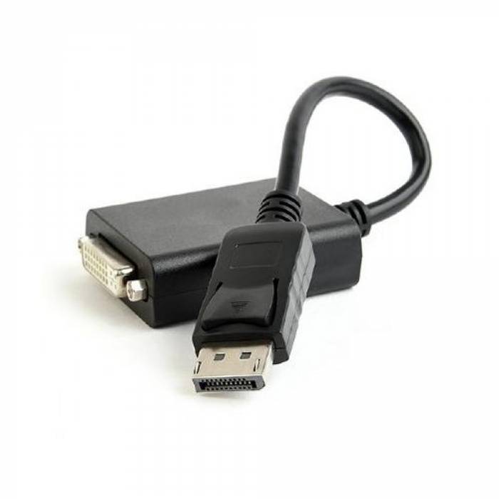 Adaptor Gembird Displayport Male - DVI-I Female, Black