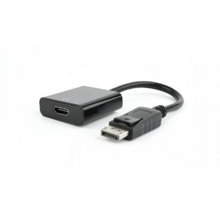 Adaptor Gembird Displayport male - HDMI female, 0.10m, Black, blister