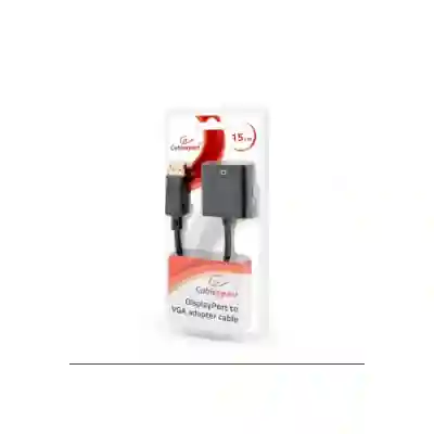 Adaptor Gembird, Displayport male - VGA female, Black