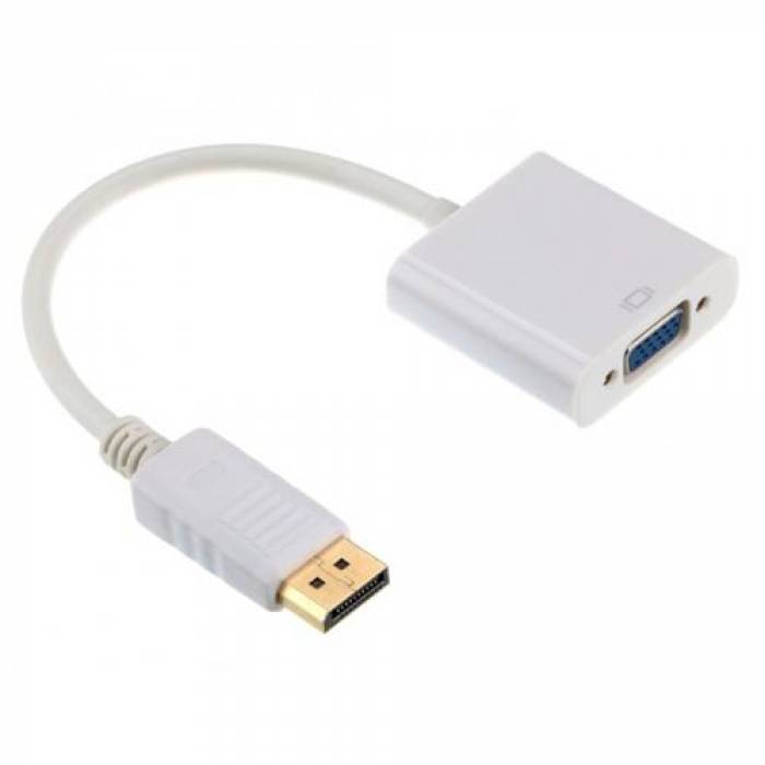 Adaptor Gembird Displayport - VGA, White