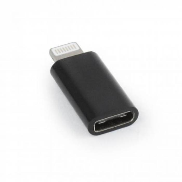 Adaptor Gembird, USB tip C - Lightning, Black