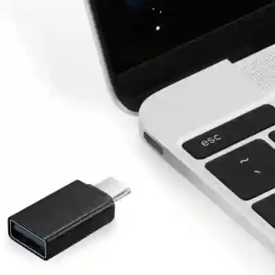 Adaptor Gembird, USB tip C male - USB tip A, Black