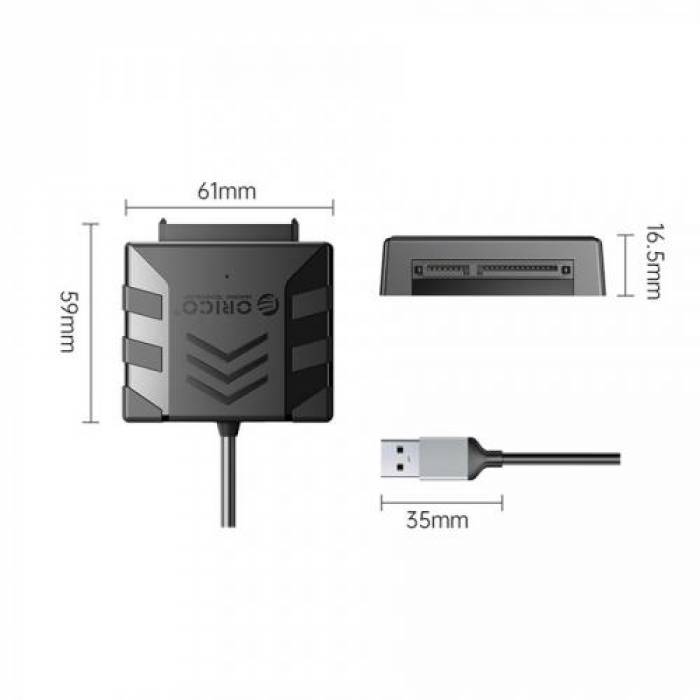 Adaptor HDD Orico UTS1-2A, USB 2.0, 2.5inch, Black