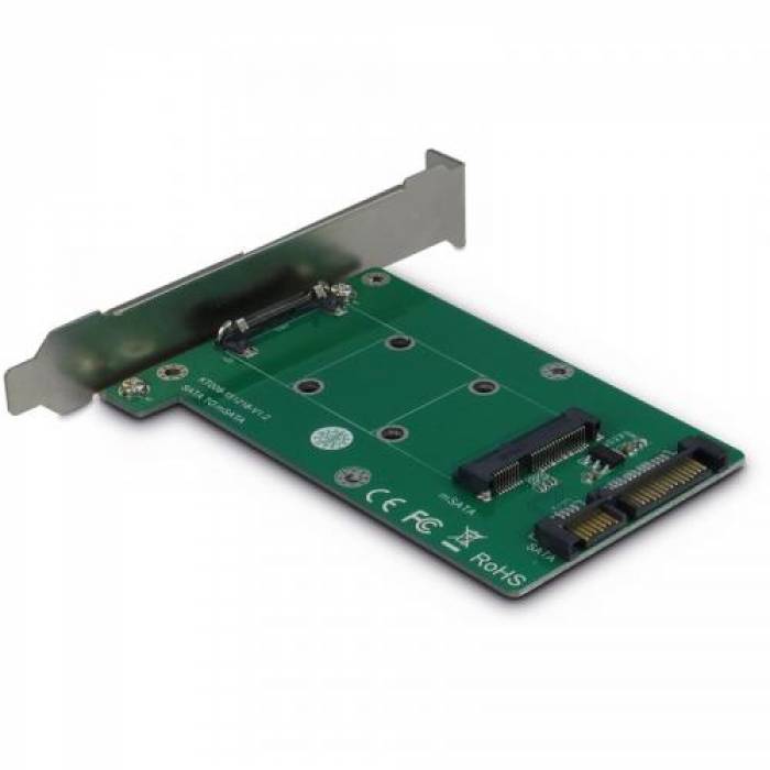 Adaptor Inter-Tech KT008A 1x SATA Male - 1x mSATA SSD