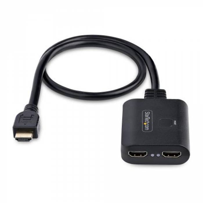 Adaptor Kensington HDMI-SPLITTER-4K60UP, HDMI + Micro USB-B - 2x HDMI,  Black