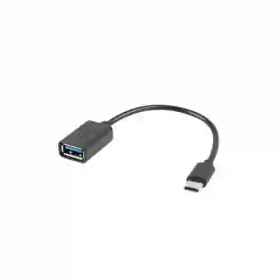 Adaptor Lanberg AD-OTG-UC-01, USB - USB-C, 0.15m, Black