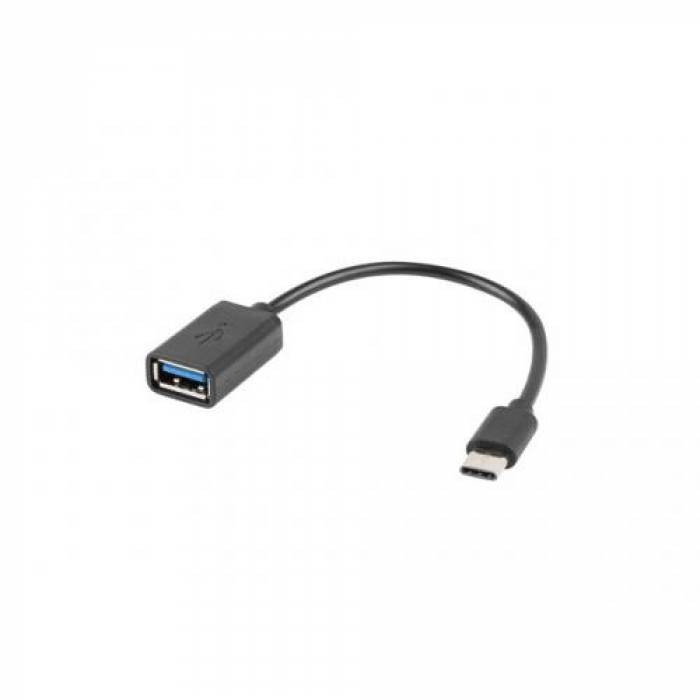 Adaptor Lanberg AD-OTG-UC-01, USB - USB-C, 0.15m, Black
