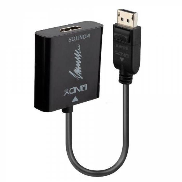 Adaptor Lindy LY-41068, DisplayPort - HDMI, Black