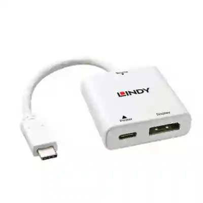 Adaptor Lindy LY-43237, USB-C - Displayport, White
