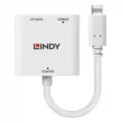 Adaptor Lindy LY-43289, USB-C - DisplayPort, White