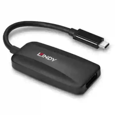 Adaptor Lindy LY-43337, USB-C - DisplayPort, Black