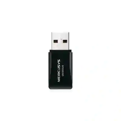 Adaptor Mini Wireless MERCUSYS MW300UM, USB, Black