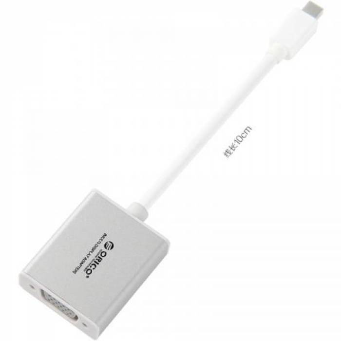 Adaptor Orico DMP3D Mini DisplayPort - VGA White