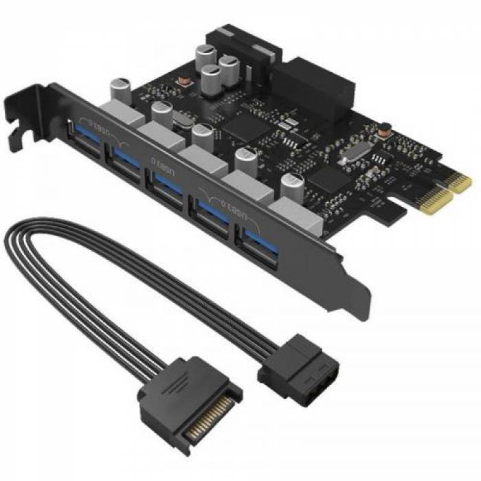 Adaptor Orico PCI-Express PVU3-5O2I, 5x USB 3.0 