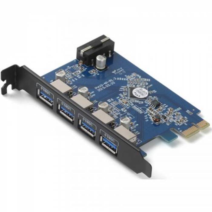 Adaptor Orico PVU3-4P PCI-Express - USB 3.0, 4 porturi