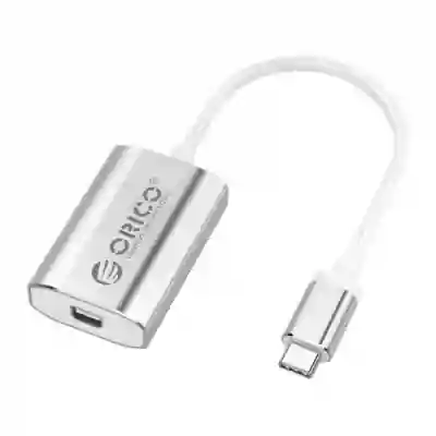 Adaptor Orico XC-104-SV, Mini Displayport - USB-C, 0.15m, Silver