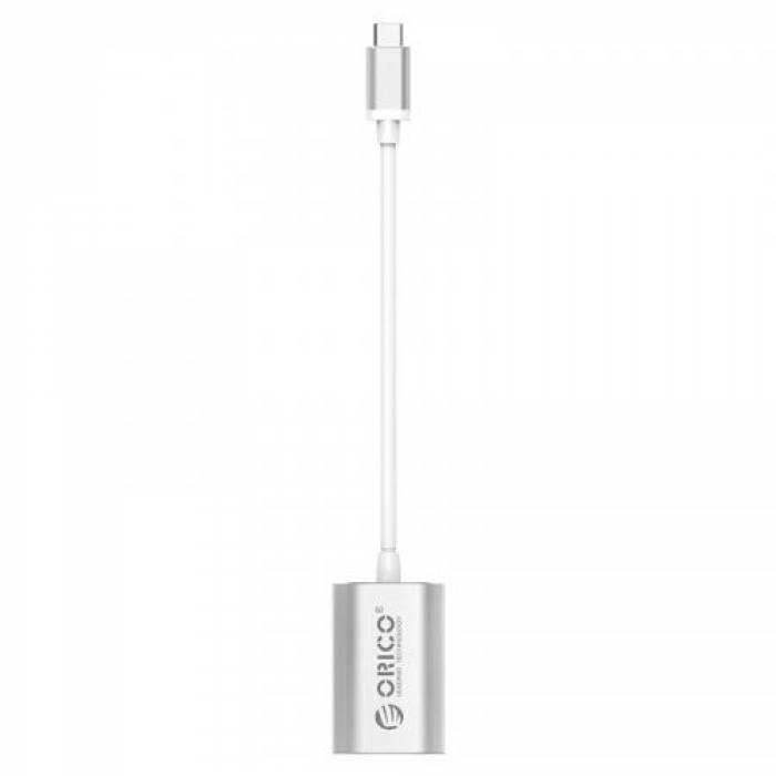Adaptor Orico XD-102, USB-C Male - VGA Female, Silver