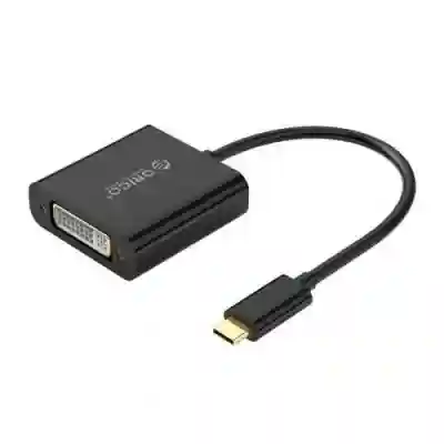 Adaptor Orico XD-125, USB-C Male - DVI-I Female, Black
