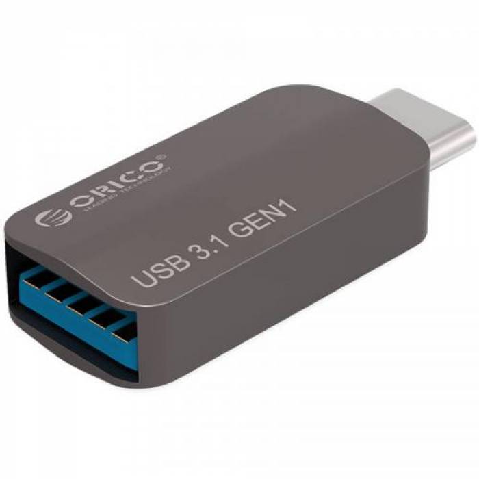 Adaptor OTG Orico CTA2, USB-USB-C, Silver