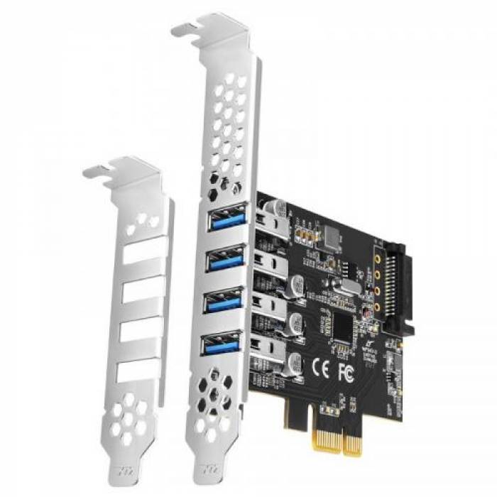 Adaptor PCI-Express Axagon PCEU-43RS, 4x USB 3.0