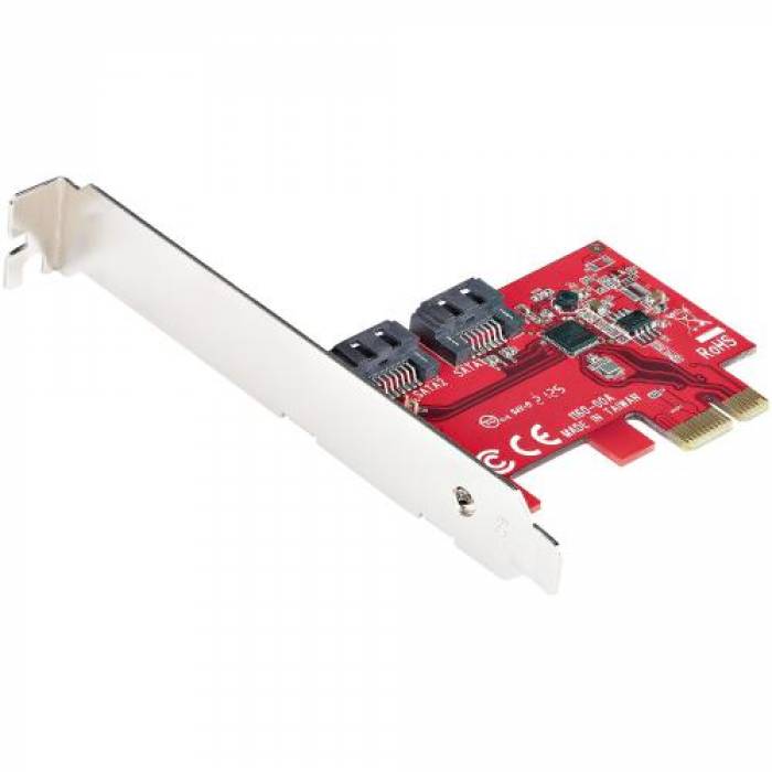 Adaptor PCI-Express Startech 2P6G-PCIE-SATA-CARD, PCI-Express - 2x SATA