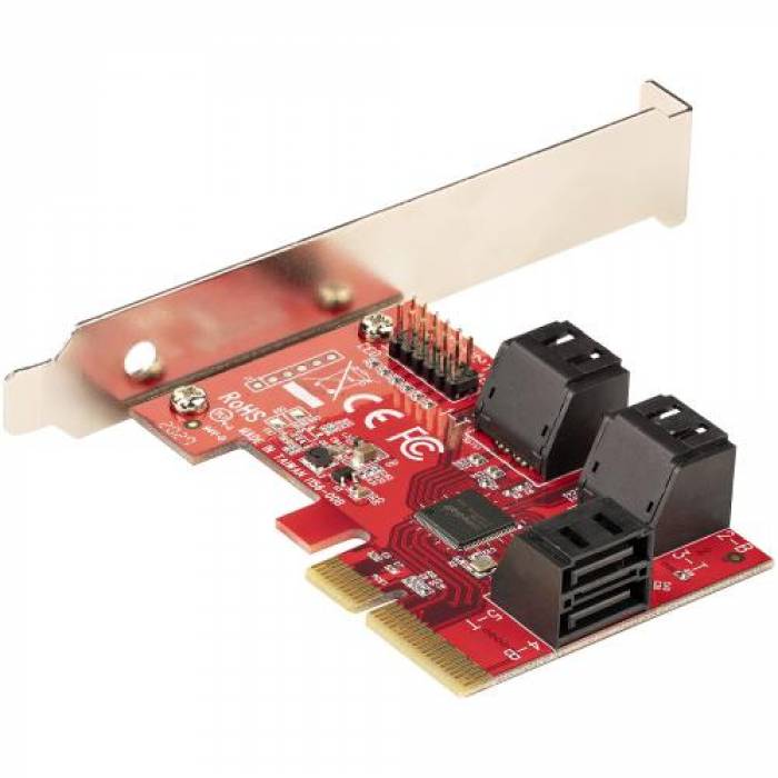 Adaptor PCI-Express Startech, PCI Express x4 - 6x SATA