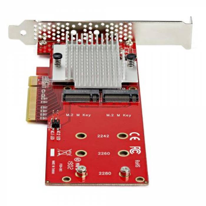 Adaptor PCI-Express Startech PEX8M2E2, PCI Express x8 - M.2
