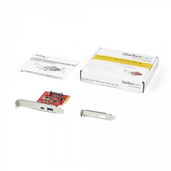 Adaptor PCI Express Startech PEXUSB311AC3, PCI-Express - USB-C + USB-A