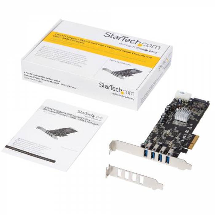 Adaptor PCI-Express Startech PEXUSB3S44V, PCI-Express - 4x USB 3.0