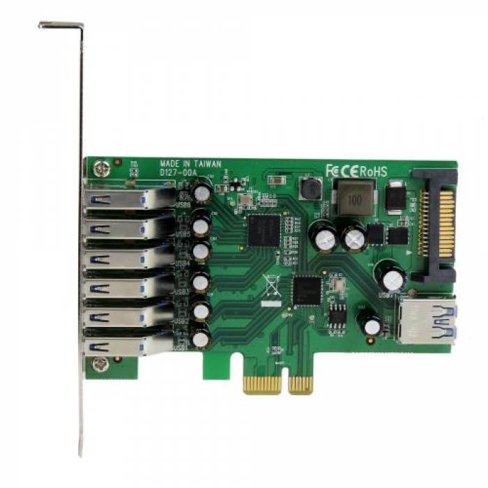 Adaptor PCI-Express Startech PEXUSB3S7, PCI-Express - 7x USB 3.0