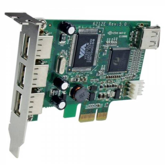 Adaptor PCI-Express Startech PEXUSB4DP, 3x USB2.0