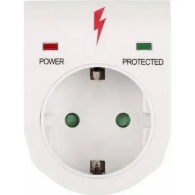 Adaptor Priza Bachmann 920.000R cu protectie la supratensiune, 1 Schuko