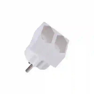 Adaptor priza Bachmann B921.271, 2x Schuko, White