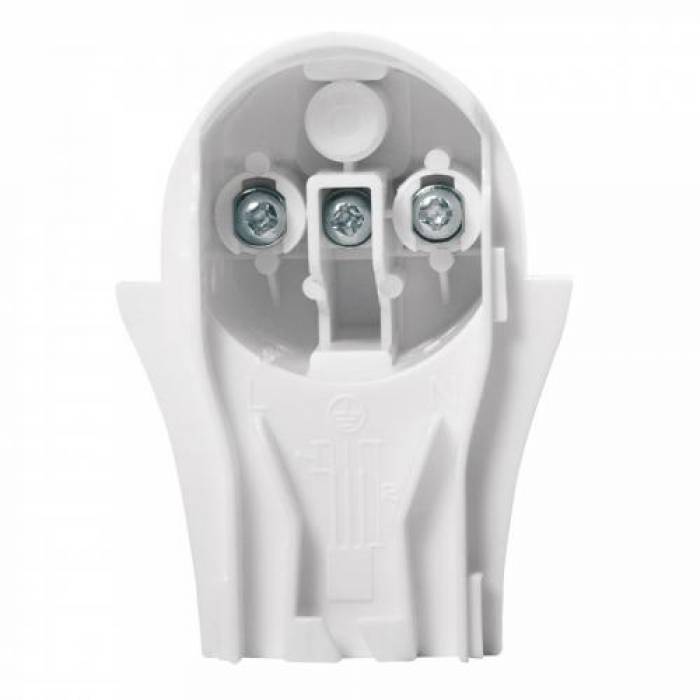 Adaptor priza in unghi drept Logilink LPS228, White