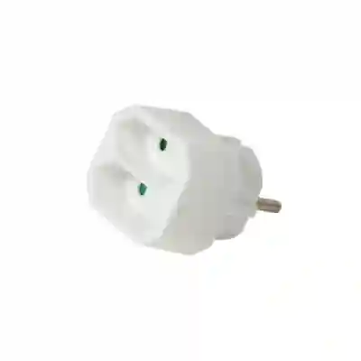 Adaptor priza Logilink LPS218, 2x Euro, White